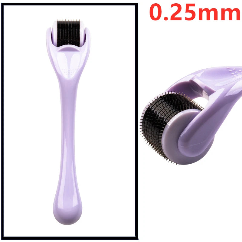 Derma Roller for Skin,Beard & Hair  0.2mm\0.25mm\0.3mm needle- Micro Face Roll Tool 540 Needles for Facial,Body & Hair Growth