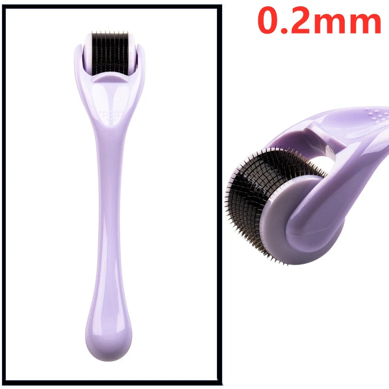 Derma Roller for Skin,Beard & Hair  0.2mm\0.25mm\0.3mm needle- Micro Face Roll Tool 540 Needles for Facial,Body & Hair Growth