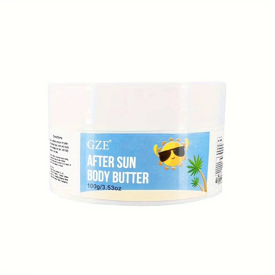 GZE After Sun Lotion Moisturizer and Hydrating Body Butter with Shea Butter, Whipped Shea Body Butter for Dry Skin