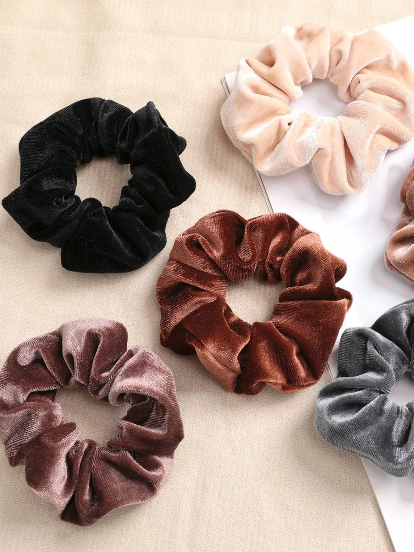 12 Pack Velvet Hair Scrunchies Scrunchy Hair Ties Elastic Hair Bands Ropes Scrunchie for Women or Girls Hair Accessories