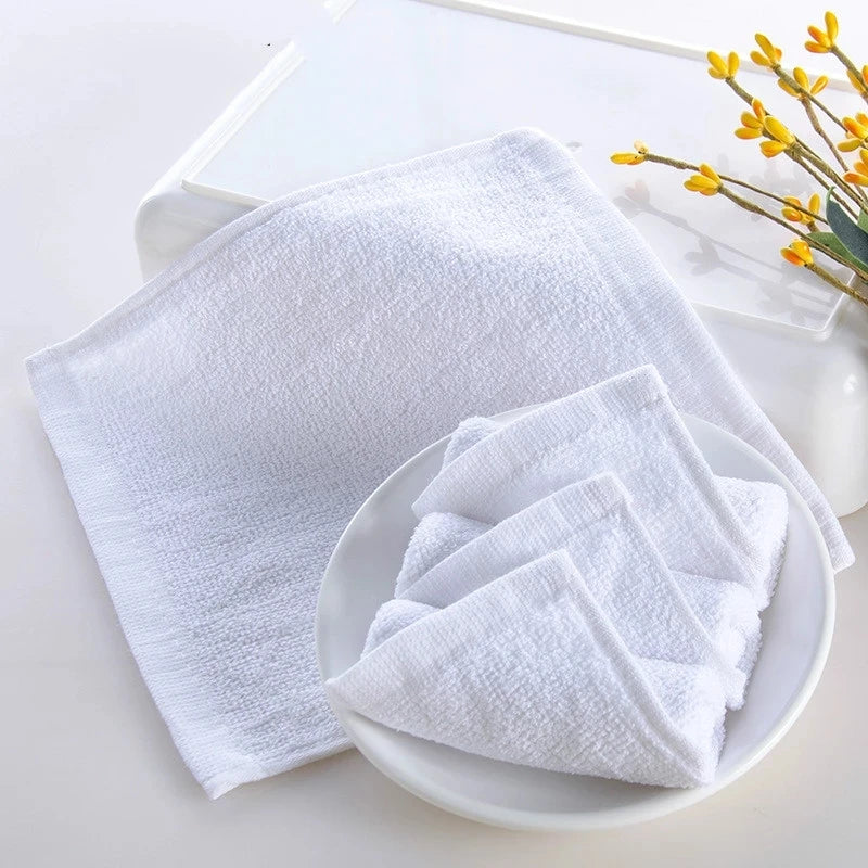 AhLoyalty 5pcs/lot 25*25CM Soft Square Towel Handkerchief Face Hand Small Travel Bathing Towels for Adult Kids Wholesale