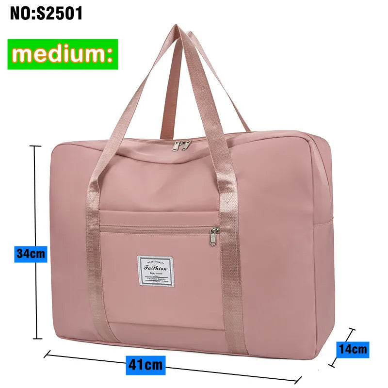 Large capacity Portable Nylon Moving Storage Bag Folding Luggage Bag Aircraft BagMulti Functional Travel Bag Shoulder Bag