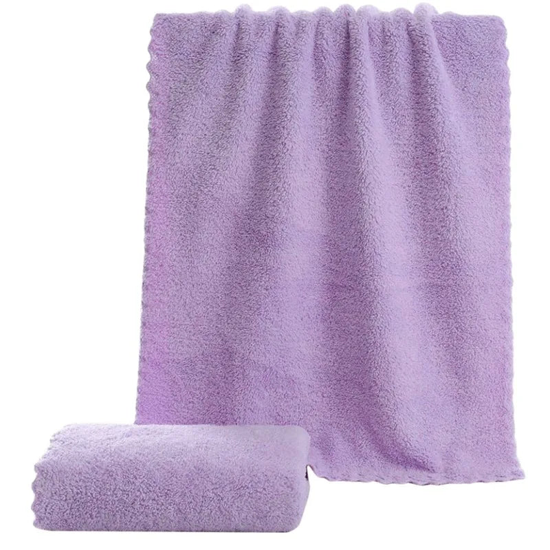 3PCS Microfiber Coral Velvet Face Towel Absorbent Cleaning Towel Soft Comfortable Breathable Shower Hair Face Drying Towel