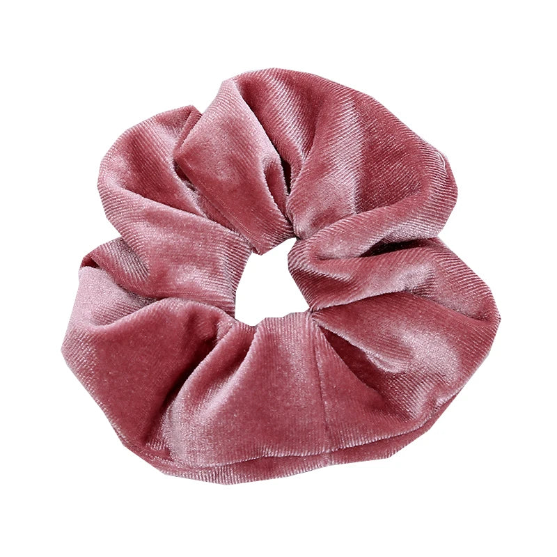 10/6 Accessories Scrunchies Hair Scrunchy Women Velvet Solid Leopard Tie Dye Ponytail Holder Headwear Elastic Ties Bands Set