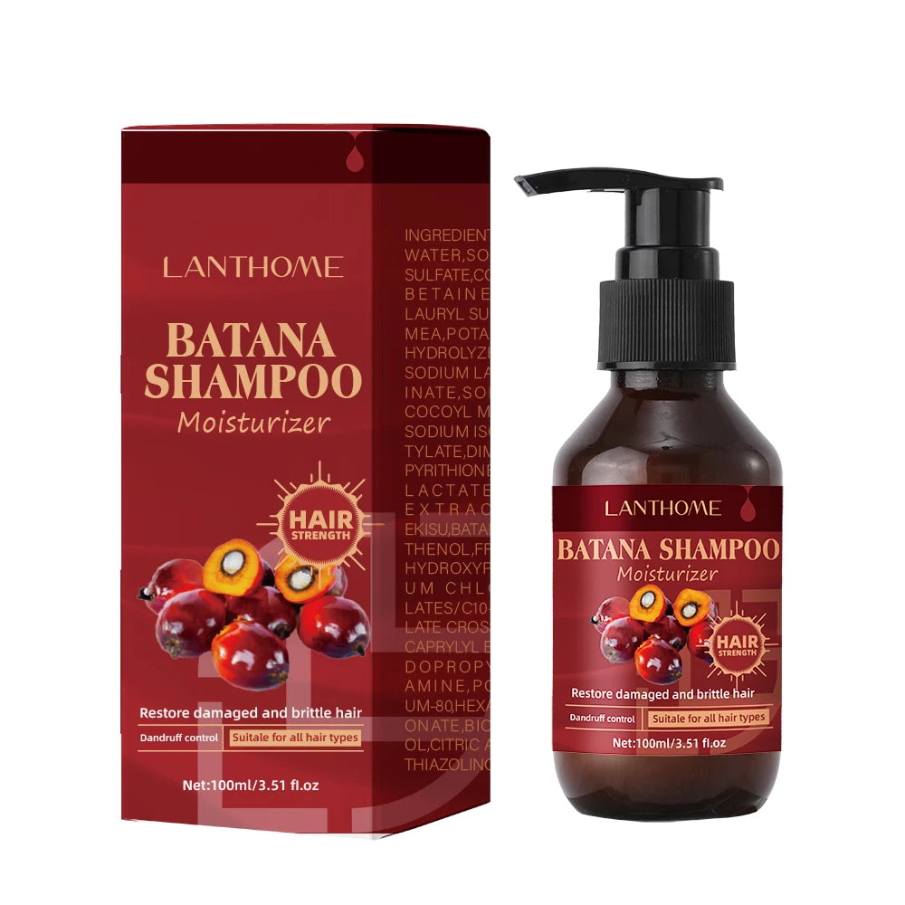 Batana Shampoo Hair Strengthing Moisturizer Restore Damaged and Brittle Hair Dandruff Control Shampoo for All Hair Types