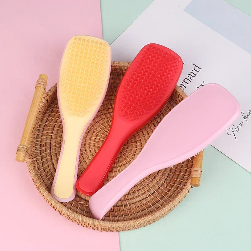 1pc Scalp Massage Comb Anti-static Massager Hair Brushes Not Knotted Tangle Detangle Shower Portable Magic Handle Hair Combs