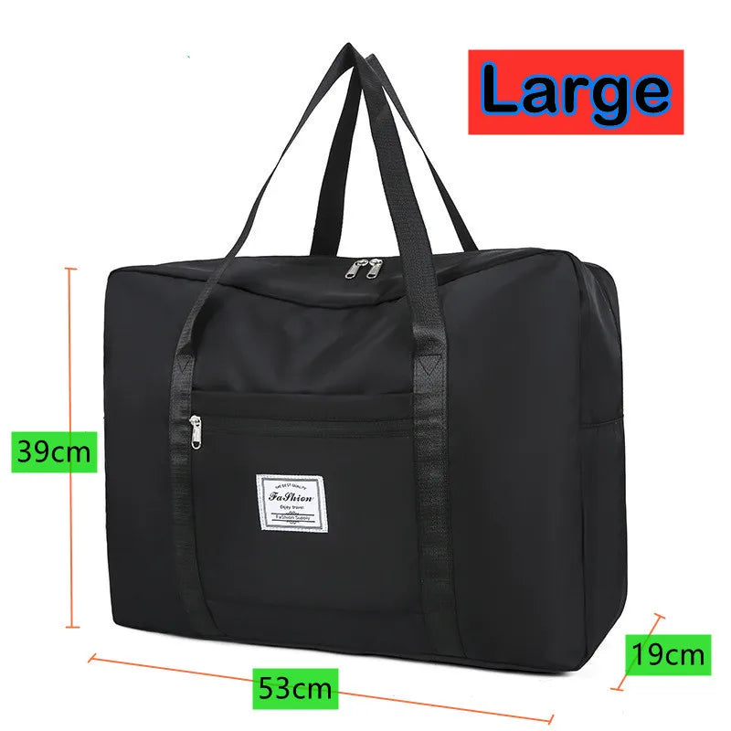 Large capacity Portable Nylon Moving Storage Bag Folding Luggage Bag Aircraft BagMulti Functional Travel Bag Shoulder Bag