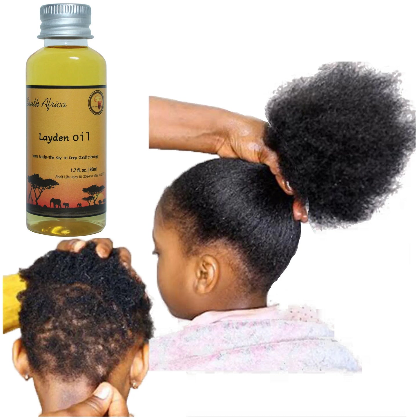 African Traditional Layden Nourish Oil 50 ml Locks in Moisture Scalp & Hair Roots Strengthening