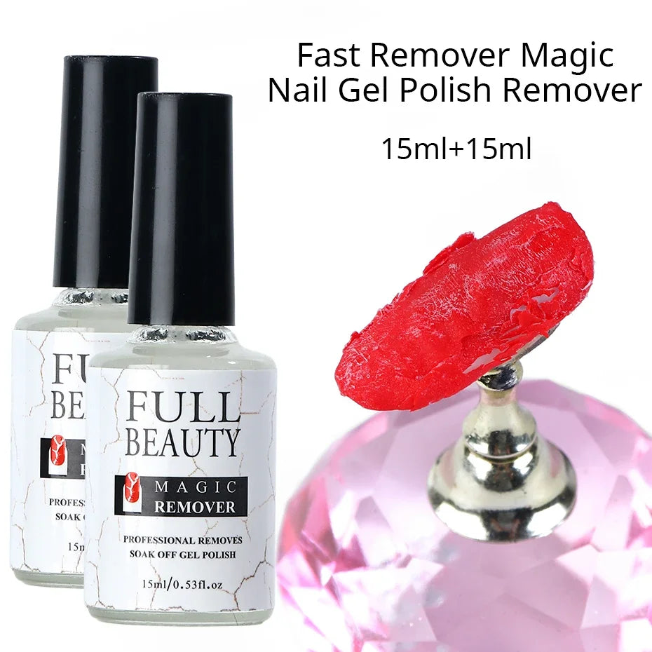 2pcs Magic Remover Nail Gel Polish Remover UV Gel Polish Fast Remove Semi Permanent Varnish Polish Cancel Glue Manicure Tools