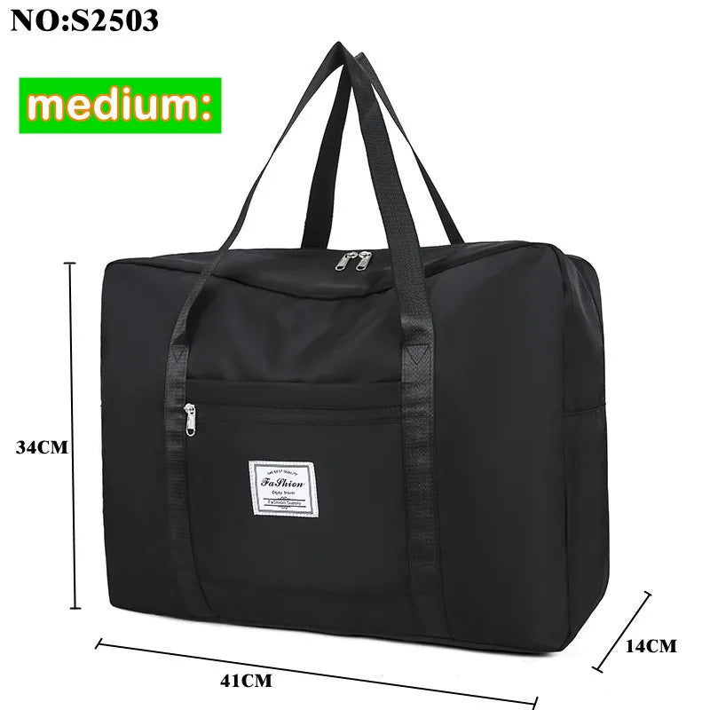 Large capacity Portable Nylon Moving Storage Bag Folding Luggage Bag Aircraft BagMulti Functional Travel Bag Shoulder Bag