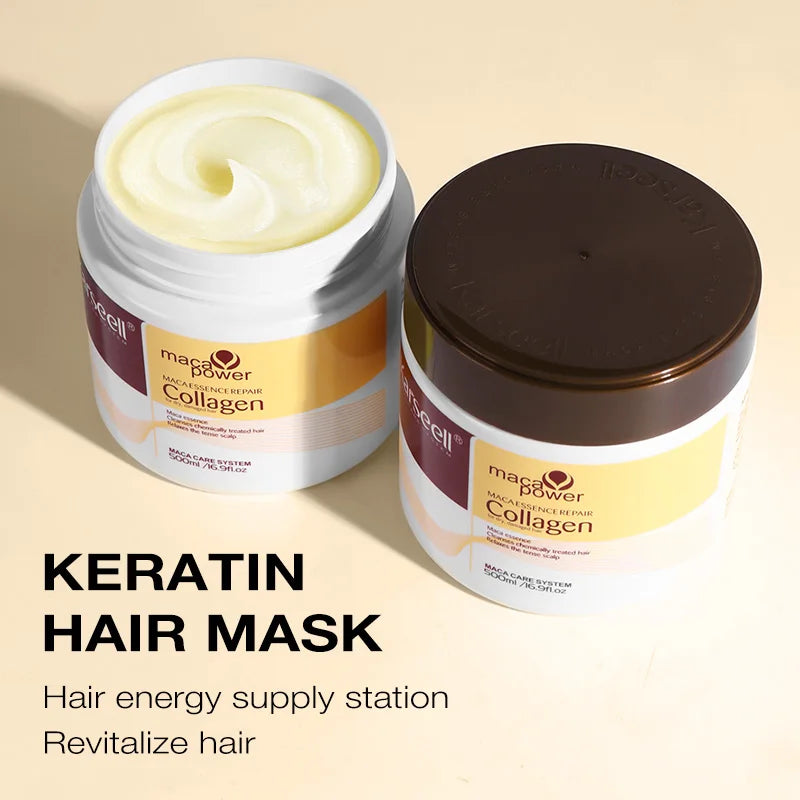 Karseell Collagen Hair Treatment Deep Repair Conditioning Argan Oil Hair Mask Essence for Dry Damaged Hair All Hair Type