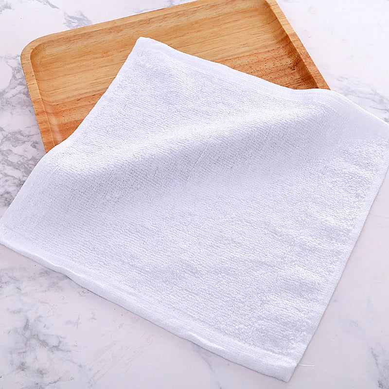 AhLoyalty 5pcs/lot 25*25CM Soft Square Towel Handkerchief Face Hand Small Travel Bathing Towels for Adult Kids Wholesale