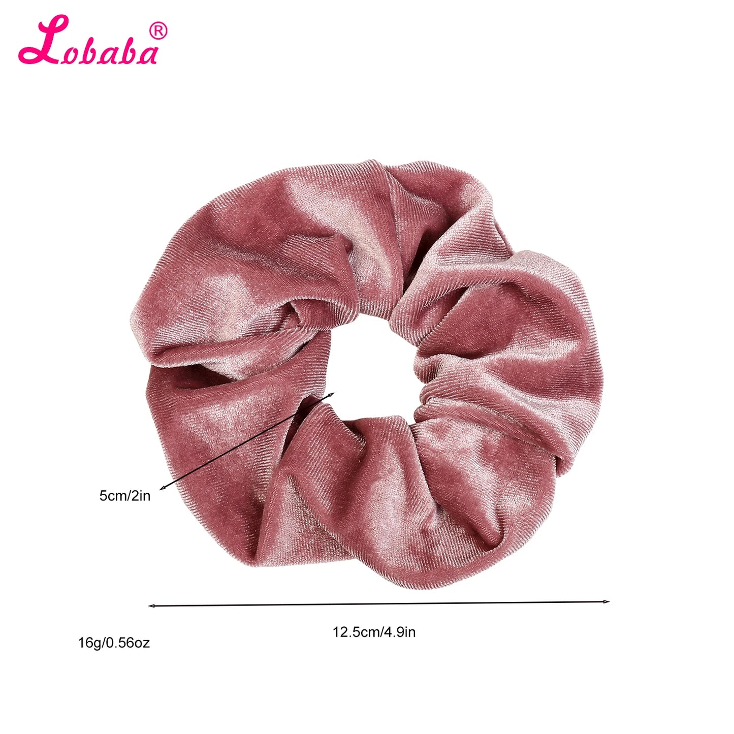 4Pcs Neutral Velvet Scrunchies for Women,Classic Elastic Thick  Hair Bands Ties,Soft Ropes Ponytail Holder Hair Accessories