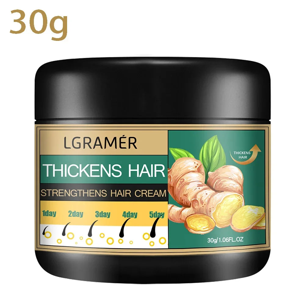 Hair Growth Cream Ginger Alopecia Regrowth Repairing Prevent Hair Loss Baldness Treatment Dense Strengthener Hair Care Products