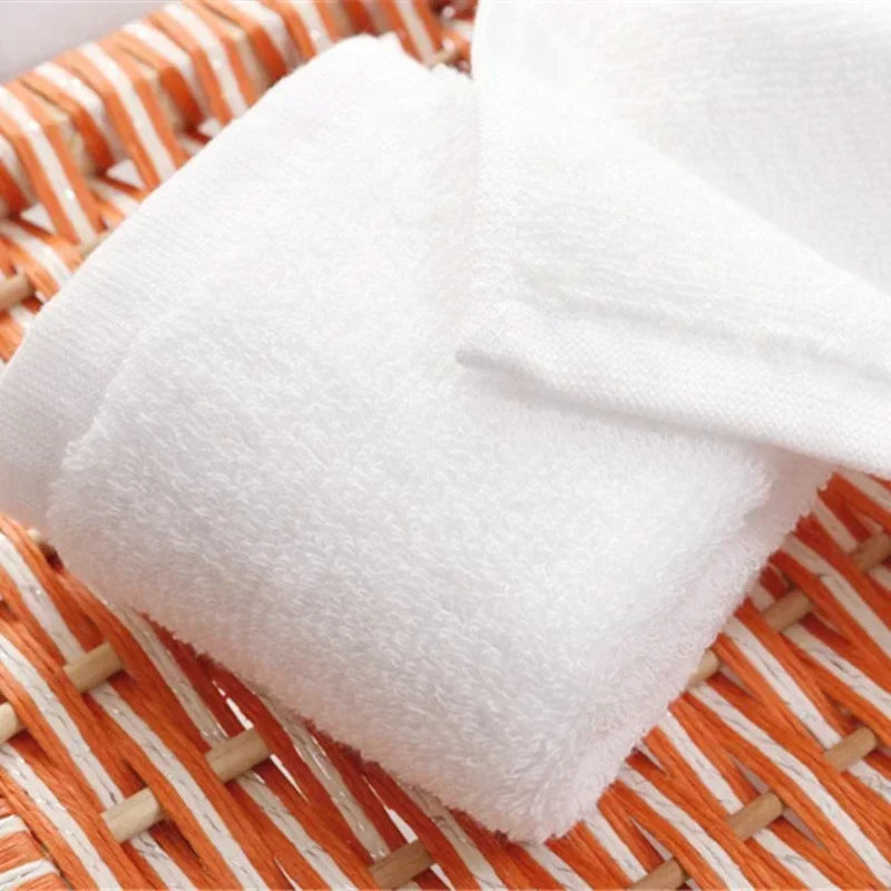 10pcs/lot Good Quality White Cheap Face Towel Small Hand Towels Kitchen Towel Hotel Restaurant Kindergarten Cotton Towel