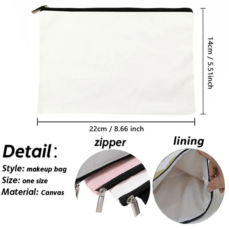 Custom Name Makeup Bag Bridesmaid Gifts Canvas Travel Cosmetic Organizer Pouch Women Handbag Trendy Brand Side Bag for Ladies