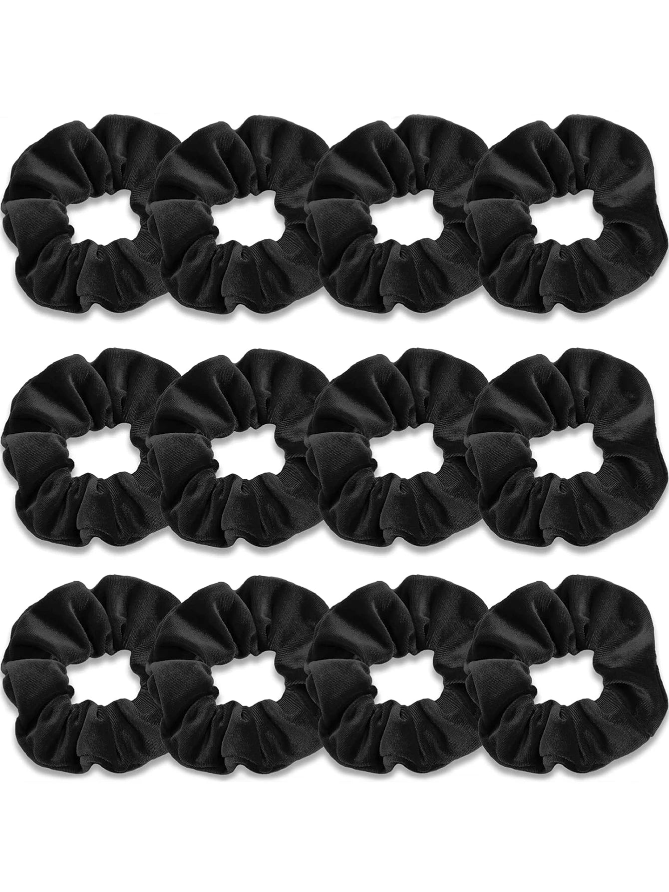 12 Pack Velvet Hair Scrunchies Scrunchy Hair Ties Elastic Hair Bands Ropes Scrunchie for Women or Girls Hair Accessories