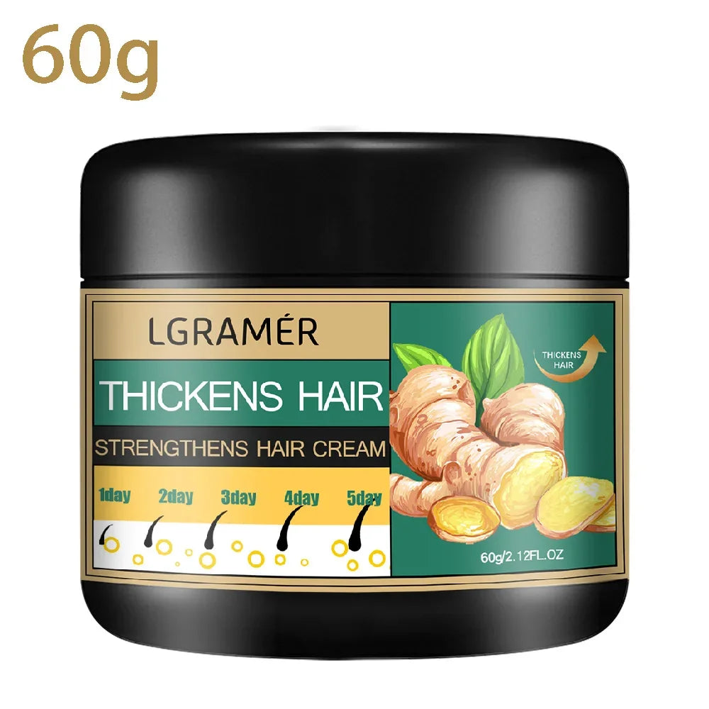 Hair Growth Cream Ginger Alopecia Regrowth Repairing Prevent Hair Loss Baldness Treatment Dense Strengthener Hair Care Products