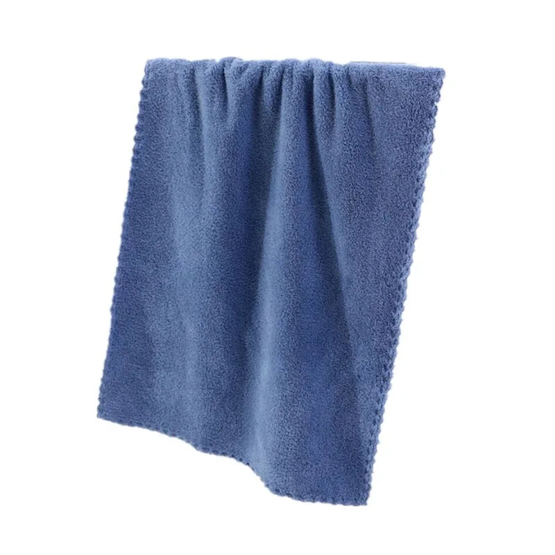 3PCS Microfiber Coral Velvet Face Towel Absorbent Cleaning Towel Soft Comfortable Breathable Shower Hair Face Drying Towel