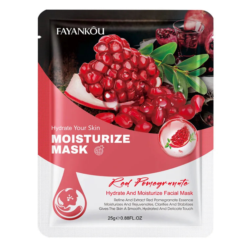 10pcs Fruits Facial Masks For Face Skincare Moisturizing Brightening Hydrating Firming Face Mask Beauty Face Skin Care Products