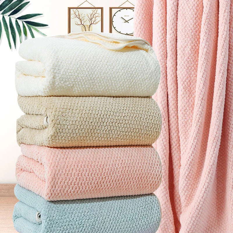 Super Large Baths Towels High quality thicken Coral velvet bath towel Soft Quick Absorbent Bath Towel quick-drying Comfort