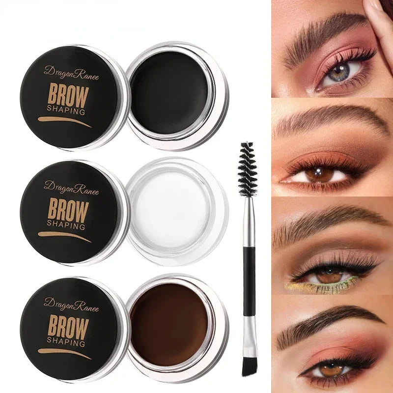 Matte Eyeliner Eyebrow Cream Gel Waterproof Long Lasting Contouring Brown Black Brow Cream Wild Eyebrows Cream Concealer