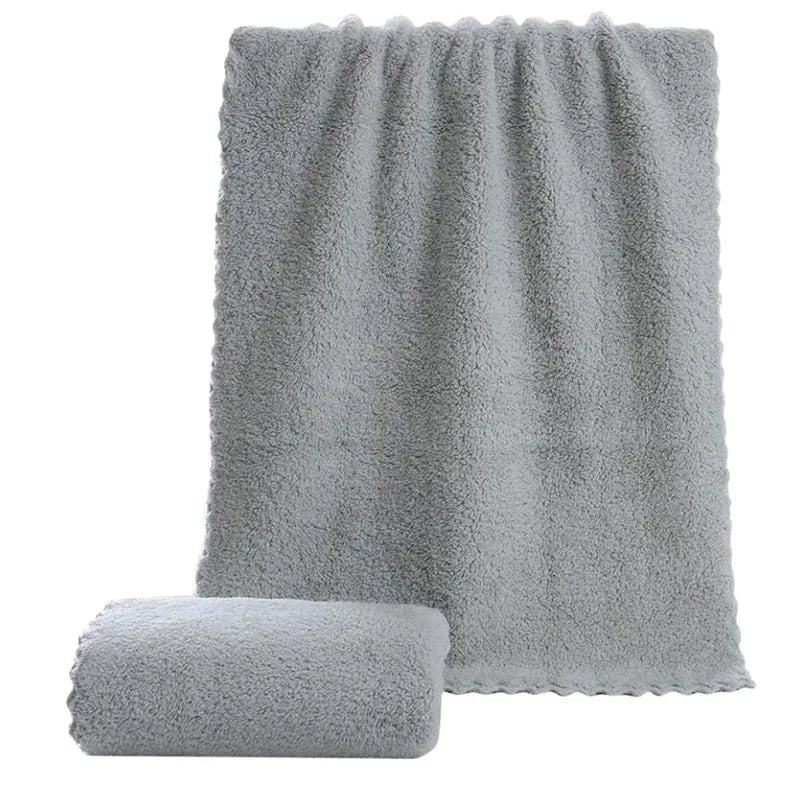 3PCS Microfiber Coral Velvet Face Towel Absorbent Cleaning Towel Soft Comfortable Breathable Shower Hair Face Drying Towel