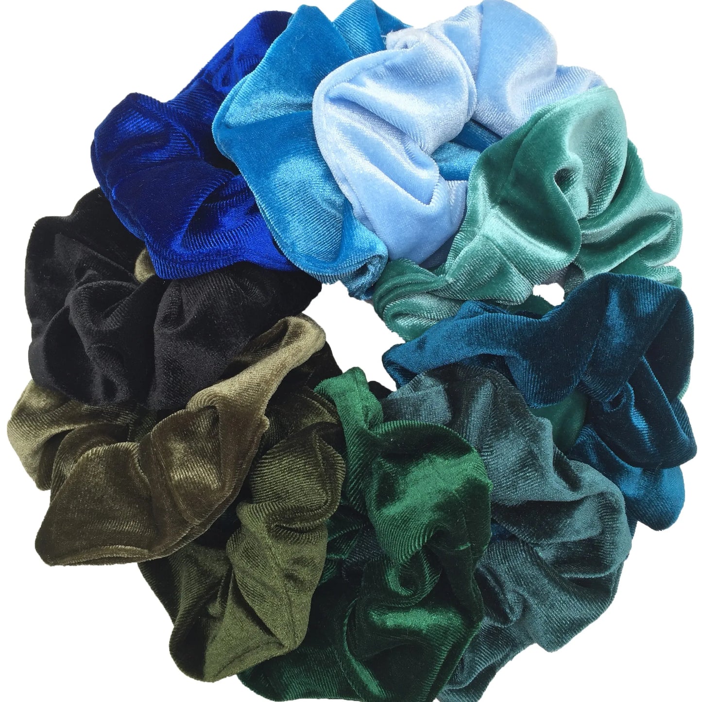 10/6 Accessories Scrunchies Hair Scrunchy Women Velvet Solid Leopard Tie Dye Ponytail Holder Headwear Elastic Ties Bands Set