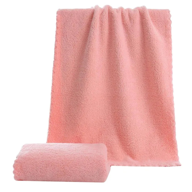 3PCS Microfiber Coral Velvet Face Towel Absorbent Cleaning Towel Soft Comfortable Breathable Shower Hair Face Drying Towel