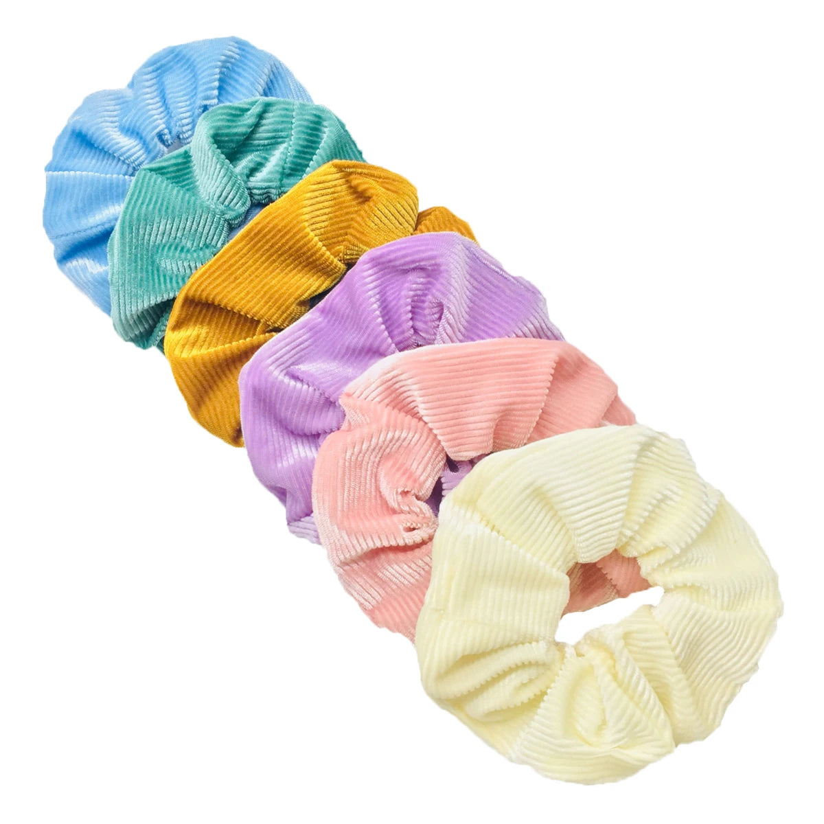 10/6 Accessories Scrunchies Hair Scrunchy Women Velvet Solid Leopard Tie Dye Ponytail Holder Headwear Elastic Ties Bands Set