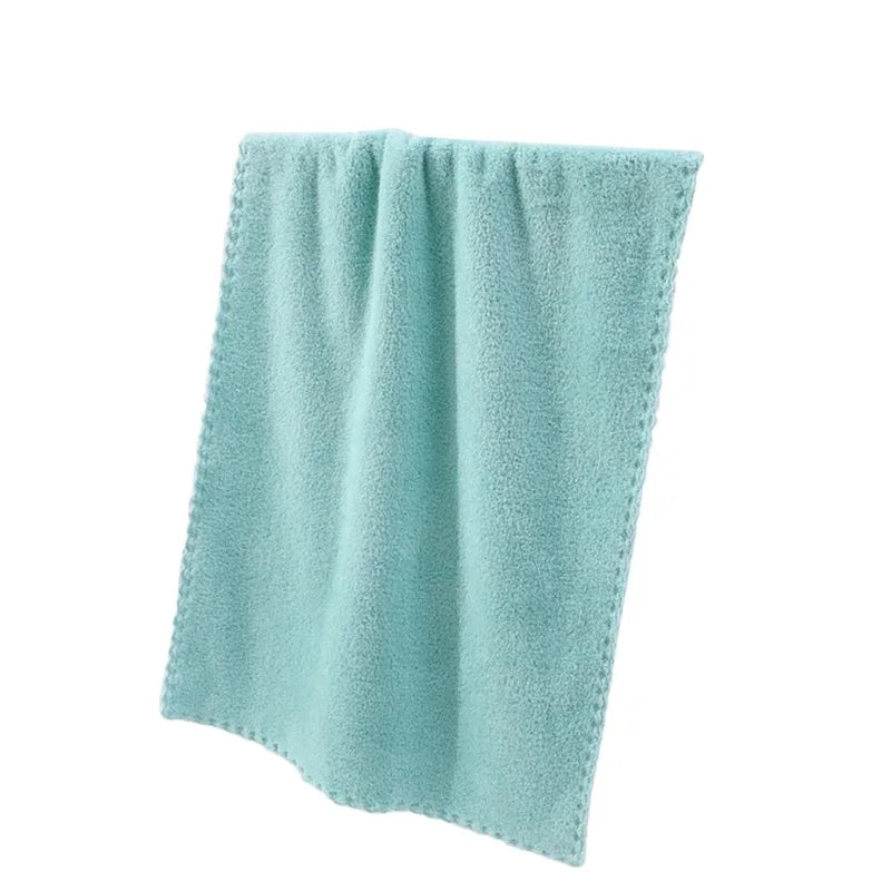 3PCS Microfiber Coral Velvet Face Towel Absorbent Cleaning Towel Soft Comfortable Breathable Shower Hair Face Drying Towel