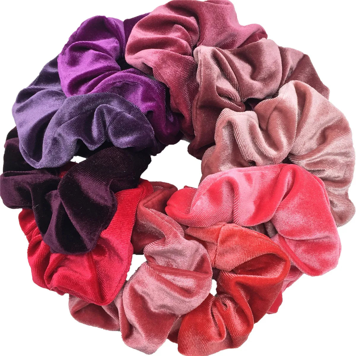 10/6 Accessories Scrunchies Hair Scrunchy Women Velvet Solid Leopard Tie Dye Ponytail Holder Headwear Elastic Ties Bands Set