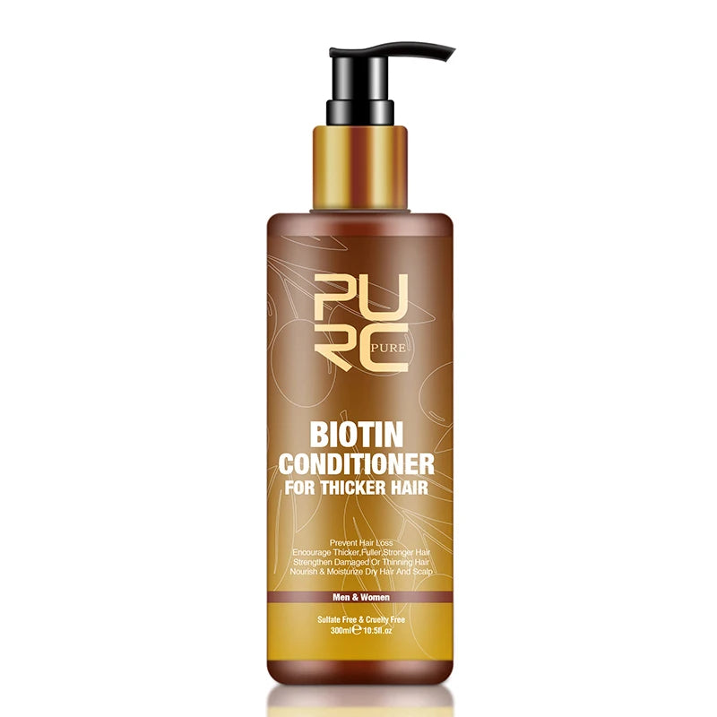 Biotin Fast Hair Growth Oil Shampoo Conditioner Set Anti Hair Loss Treatment for Men Women Regrowth Beauty Health Gift PURC