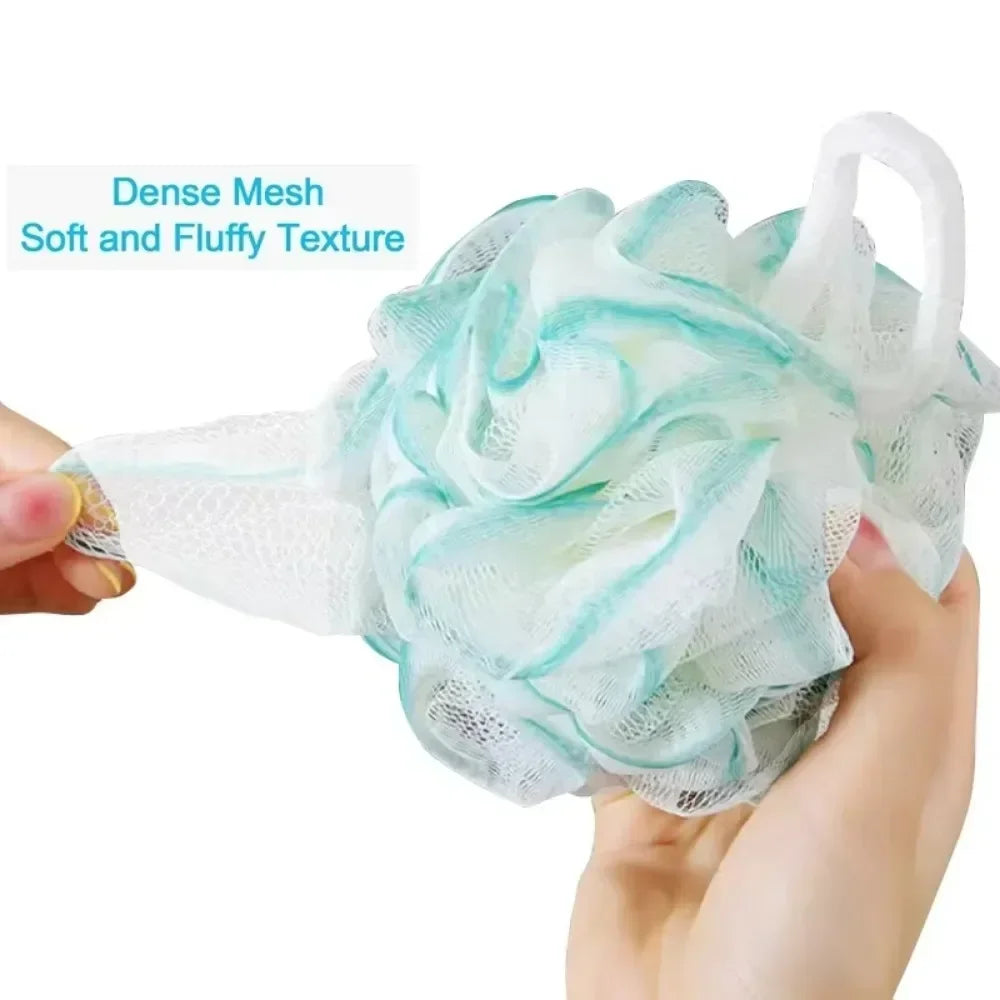 Soft Mesh Foaming Sponge Shower Exfoliating Scrubber Bath Bubble Ball Body Skin Cleaner Cleaning Tool Bathroom Accessories